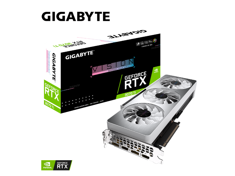 Gigabyte Geforce RTX 3070 Ti VISION OC 8GB LHR GDDR6X PCIe 4.0 Nvidia Graphics Card