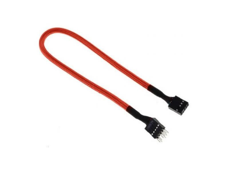 BitFenix Alchemy Multisleeved 9-Pin Audio Extension Cable 30cm Orange