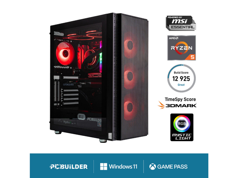 PCBuilder Ryzen 5 7600 Specialist Windows 11 Gaming PC
