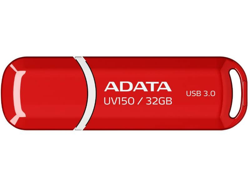Adata UV150 32GB USB 3.0 Snap-on Cap Flash Drive Red