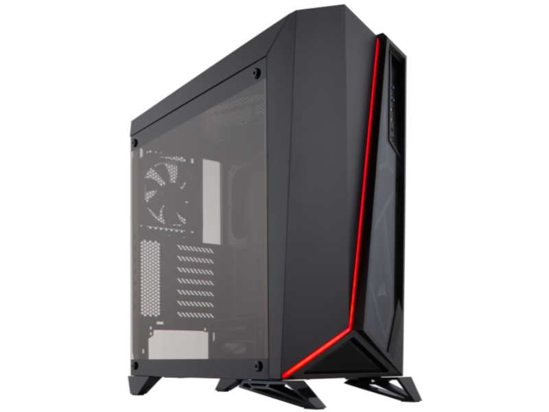 Corsair Carbide Series SPEC-OMEGA Windowed Black & Red Mid Tower Case