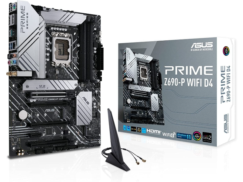 Asus Prime Z690-P Wi-Fi D4 Intel 1700 Socket ATX Desktop Motherboard