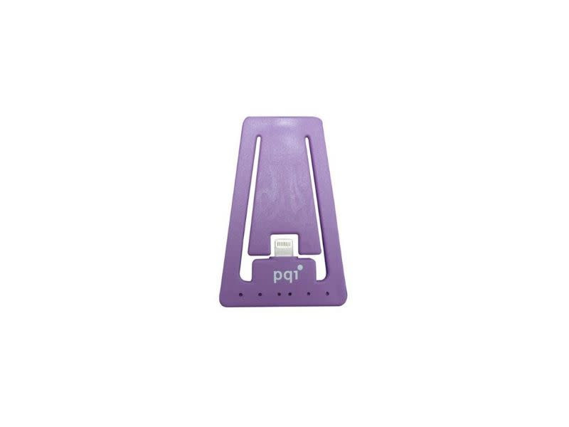 PQI Purple i-Cable Stand Apple Certified MFI iPhone Stand with Lightning Connector