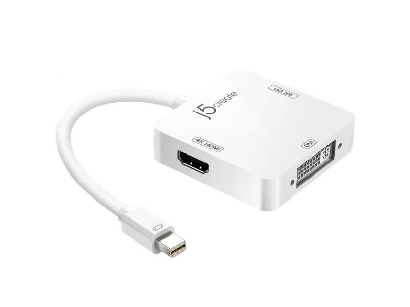 j5create JDA173 mini DisplayPort to 4K HDMI DisplayPort/DVI Adapter