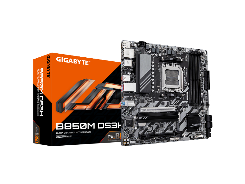 Gigabyte B850M DS3H AMD AM5 Socket Micro-ATX Desktop Motherboard