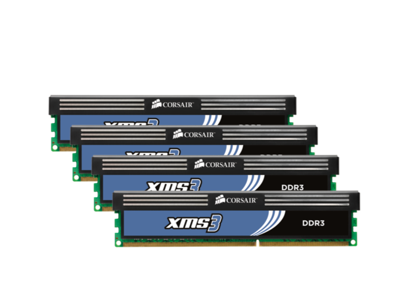 Corsair XMS3 With Heatsink 1GB X3 Kit DDR3-1333