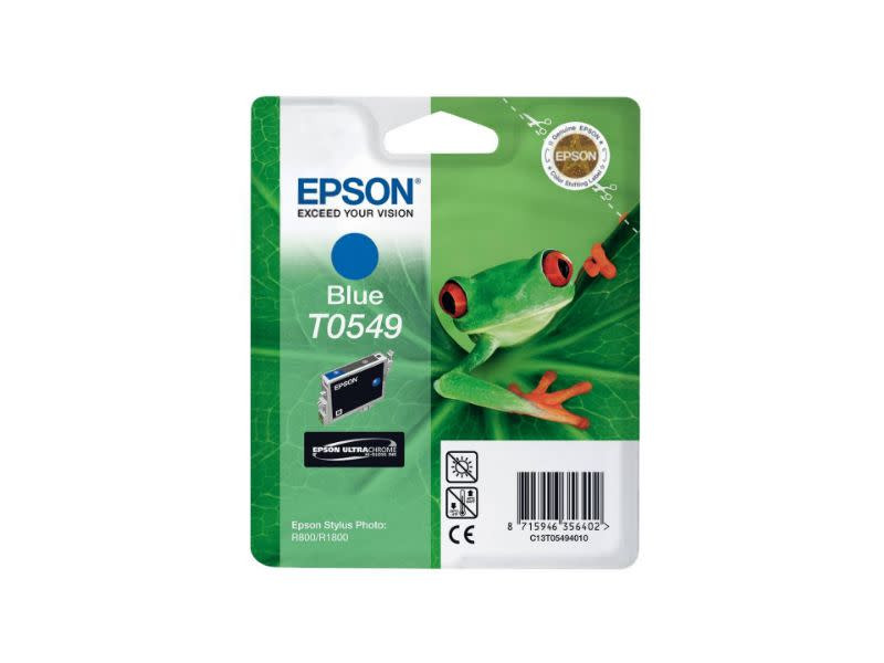 Genuine Epson Blue T0549 Ink Cartridge (13ml)