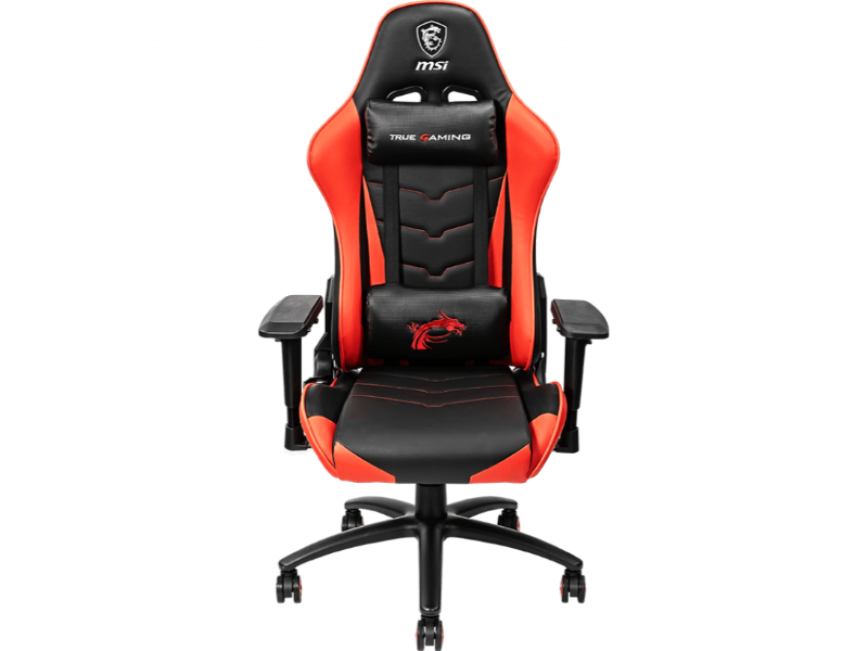 MSI MAG CH120 Reclining Ergonomic Black and Red Gaming Chair