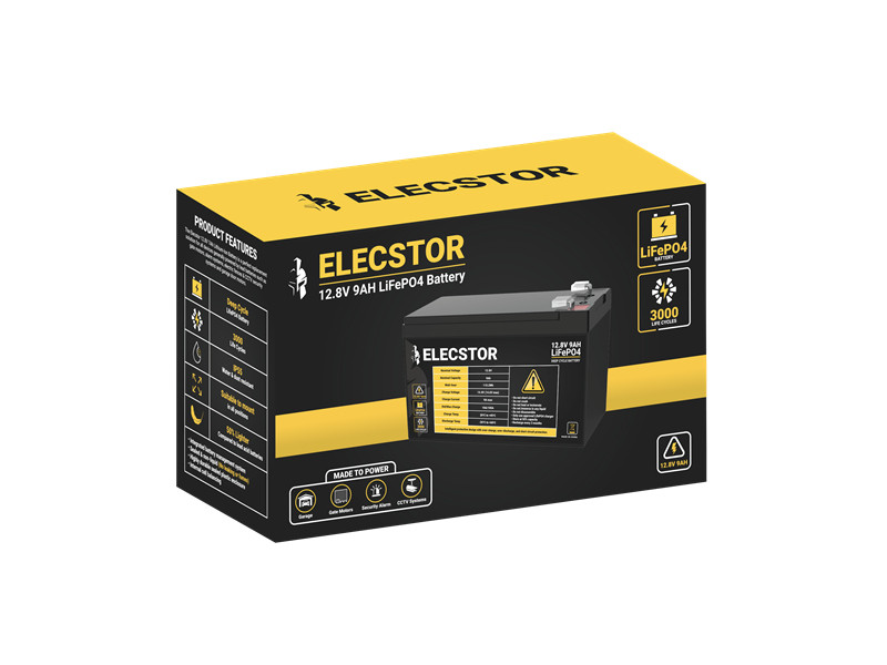 Elecstor 12V 9Ah LIFEPO4 Battery 3000 Cycles