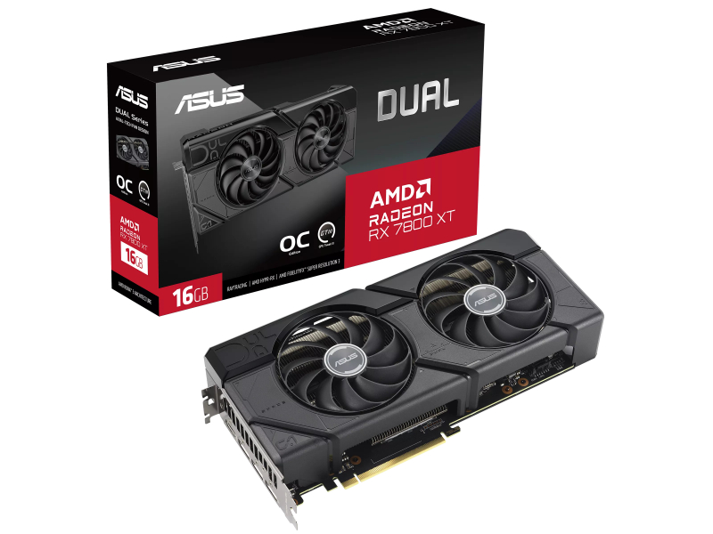 Asus Radeon RX 7800 XT Dual OC 16GB GDDR6 AMD Graphics Card