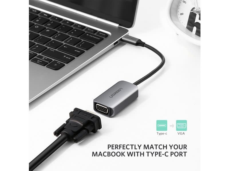 UGreen USB-C Male to VGA Female without PD Adapter | Adapters ...