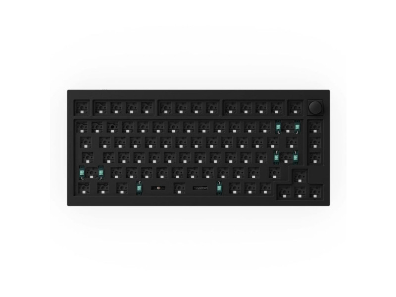 Keychron Q1 75% Barebone RGB Black Wired Keyboard With Knob