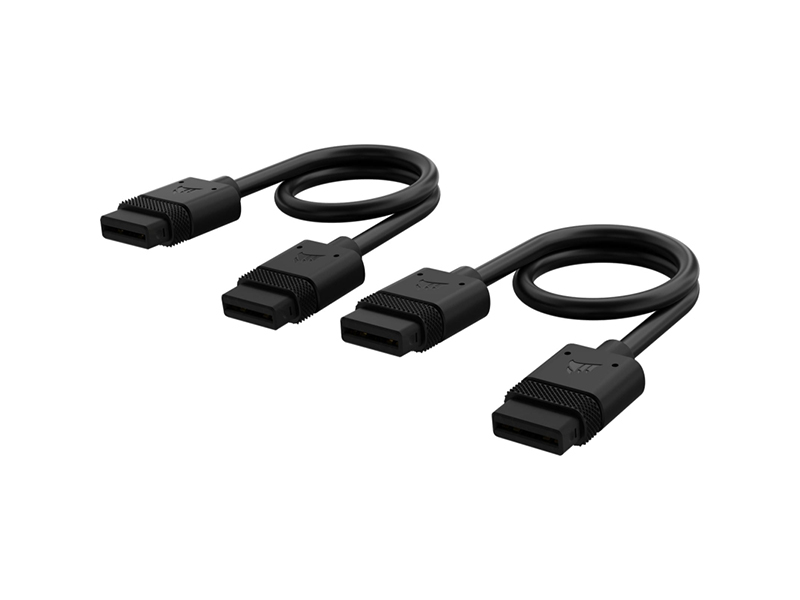 Corsair iCUE LINK Black 2 x 200mm Cable with Straight Connectors