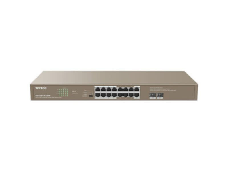 Tenda 16GE+2SFP Ethernet Switch With 16-Port PoE
