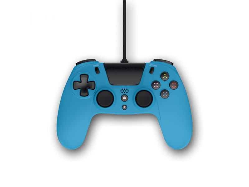 Gioteck VX4 PC & Playstion 4 Wired Blue Ergonomic Controller