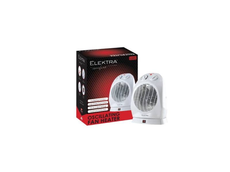 Elektra Comfort 2602 Oscillating Fan Heater
