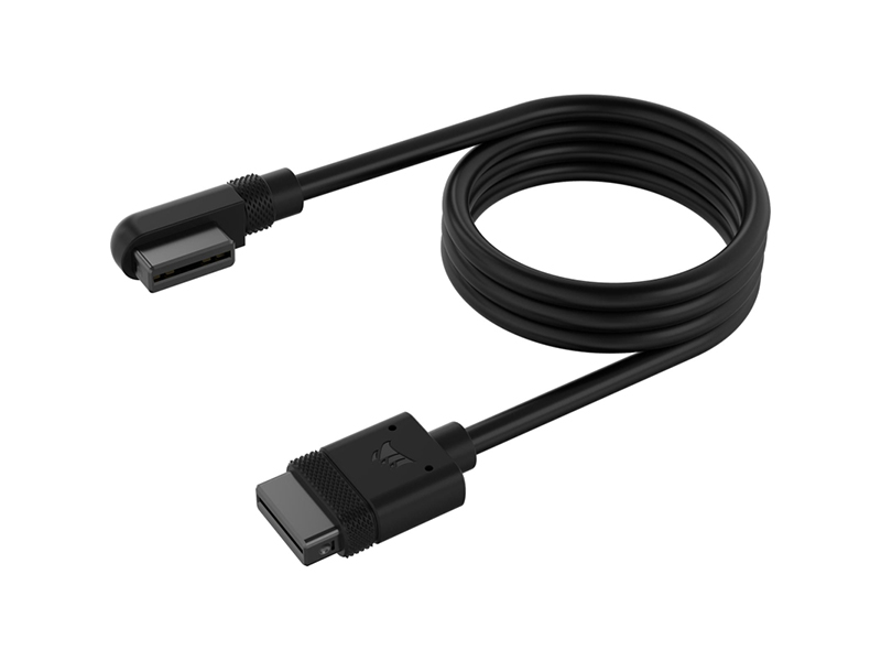 Corsair iCUE LINK Black 1 x 600mm Cable with 90 Degree Connector