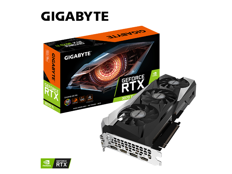 Gigabyte Geforce RTX 3070 Ti Gaming OC 8GB LHR GDDR6 PCIE 4.0 Nvidia Graphics Card