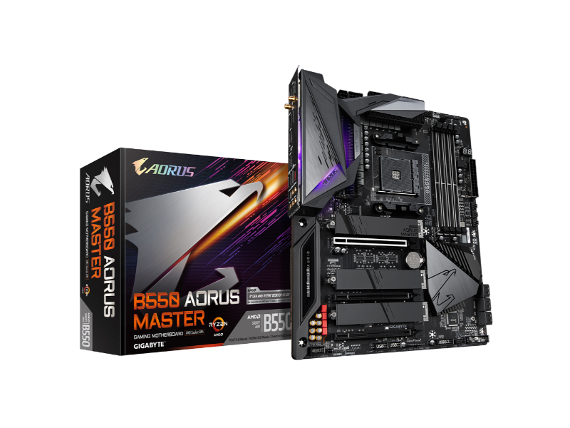 Gigabyte B550 AORUS MASTER AMD AM4 Socket ATX Desktop Motherboard