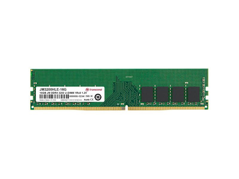 Transcend JetRam 16GB DDR4 3200MHz Desktop UDIMM Memory Module
