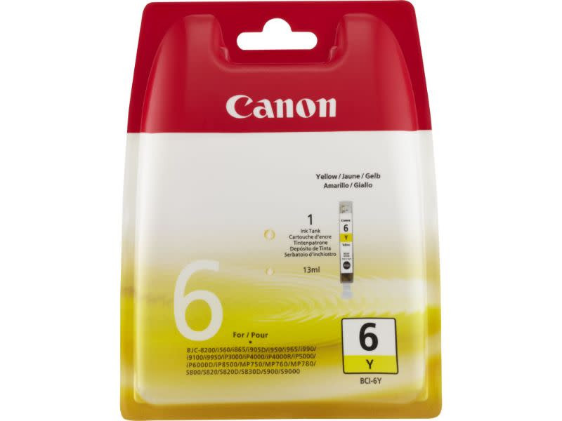 Canon Original BCI-6Y Yellow Ink Cartridge