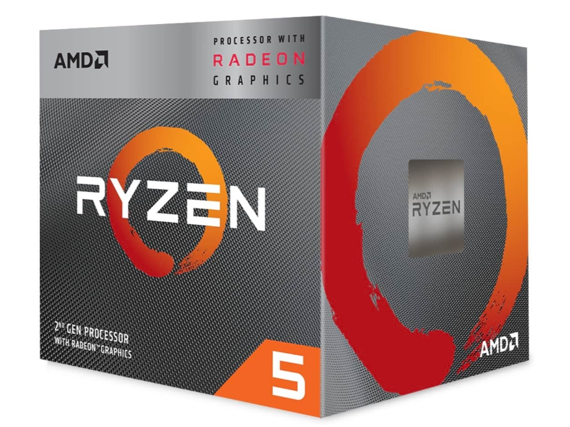 AMD Ryzen 5 3400G Processor with Wraith Spire cooler