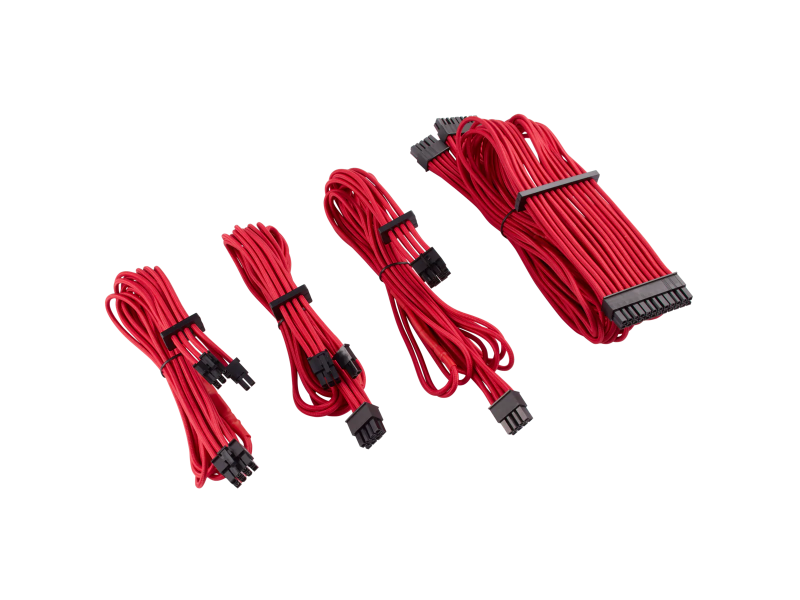 Corsair Premium Individually Sleeved PSU Cables Starter Kit Type 4 Gen 4 – Red