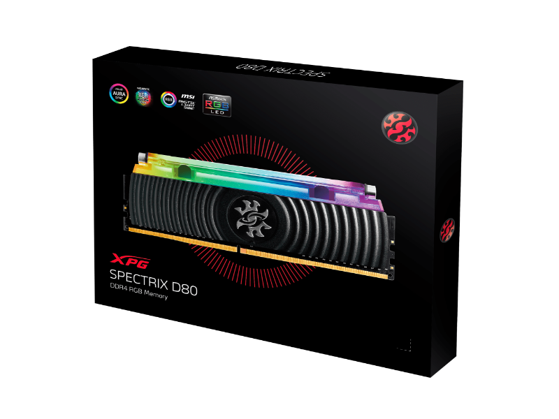 Adata XPG Spectrix D80 16GB (2 x 8GB) RGB DDR4-4133MHz CL19 Black