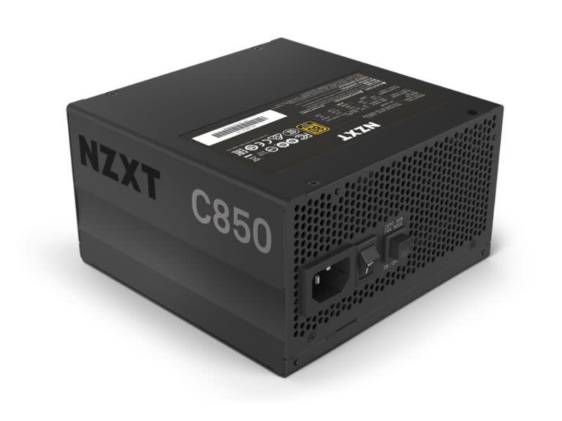 NZXT C850 850W 80 Plus Gold Fully Modular Black Desktop Power Supply ...