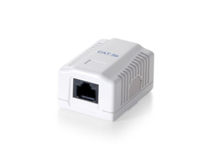 EQUIP 1-Port Premium Cat.5e Surface Mount Box