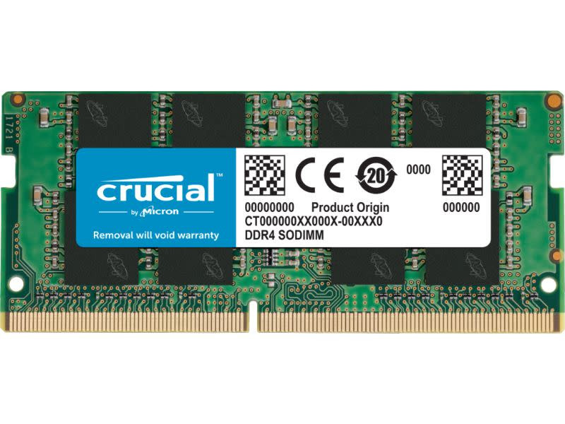 Crucial 8GB (1 x 8GB) DDR4-3200MHz CL22 SODIMM Notebook Memory