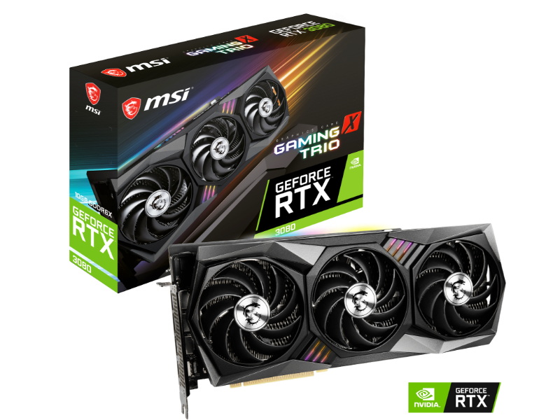 MSI Geforce RTX 3080 Gaming X Trio 10G GDDR6X Graphics Card (PRE-LOVED CARD)