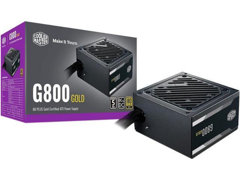 使用期間半年! 800W 80PLUS GOLD Cooler Master Cooler Master 800W G800 Gold; 80+ ATX Non Modular Power Supply