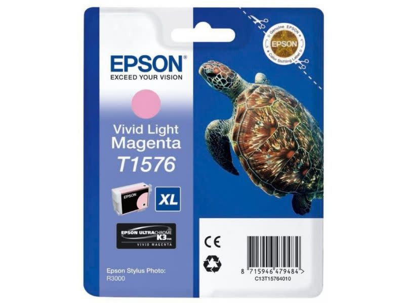 Genuine Epson Vivid Light Magenta T1576 Ink Cartridge (25.9ml)