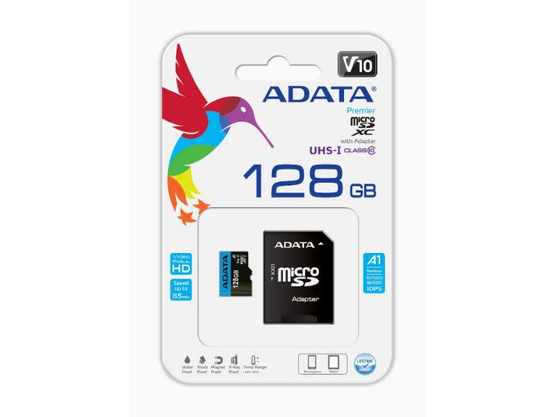 ADATA Premier 128GB MicroSDXC Class Memory Card with Adapter