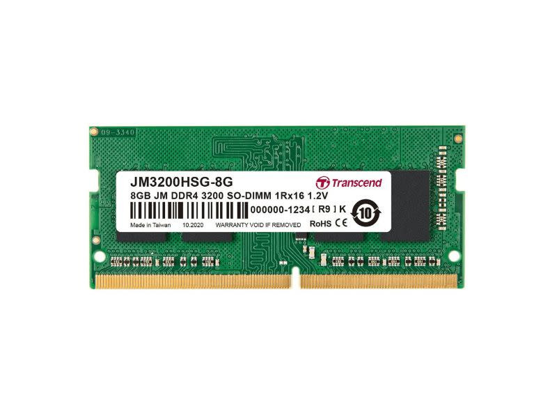 Transcend JetRam 8GB DDR4 3200MHz SO-DIMM Memory Module