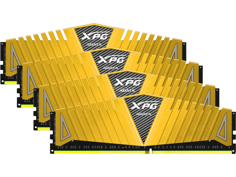 Adata XPG Z1 16GB (4 x 4GB) DDR4-3300MHz CL16 Yellow Desktop Gaming Memory