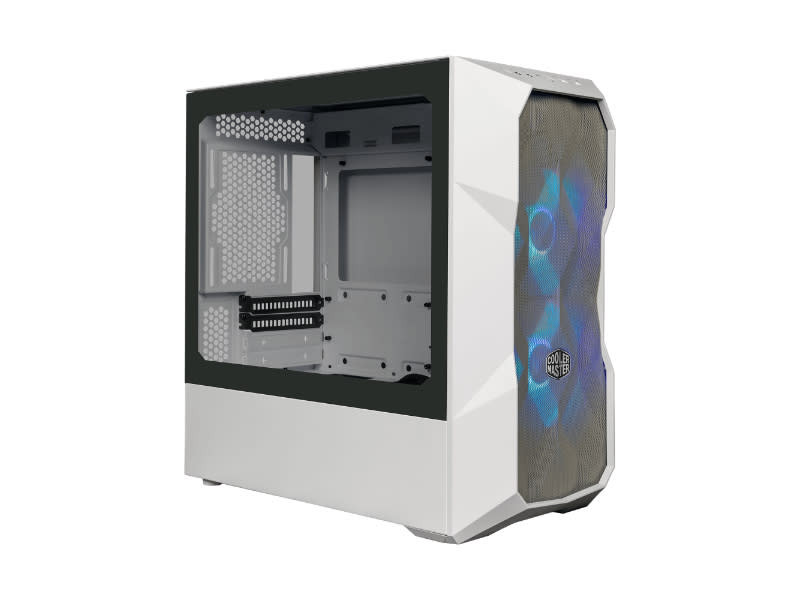 Cooler Master TD300 Mesh ARGB Tempered Glass White Mini Tower Desktop PC Case