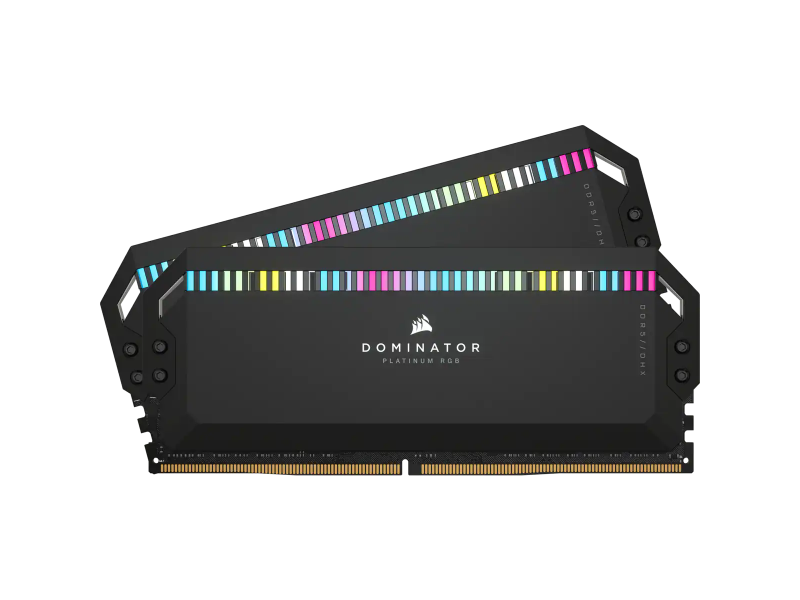 Corsair Dominator Platinum RGB 64GB (2 x 32GB) DDR5-6400MHz CL32 Black Gaming Desktop Memory