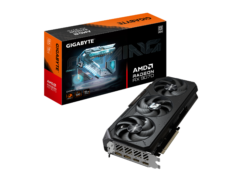 Gigabyte Radeon RX 9070 Gaming OC 16GB GDDR6 AMD Graphics Card