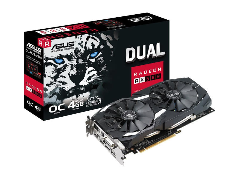 Asus Radeon Dual RX 580 4GB OC GDDR5 Graphics Card