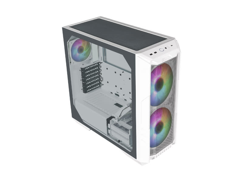 Cooler Master HAF 500 RGB Tempered Glass Mid Tower White PC Case