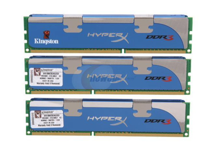 Kingston HyperX Genesis (3 x 1GB) DDR3-1866MHz CL9 Desktop Memory