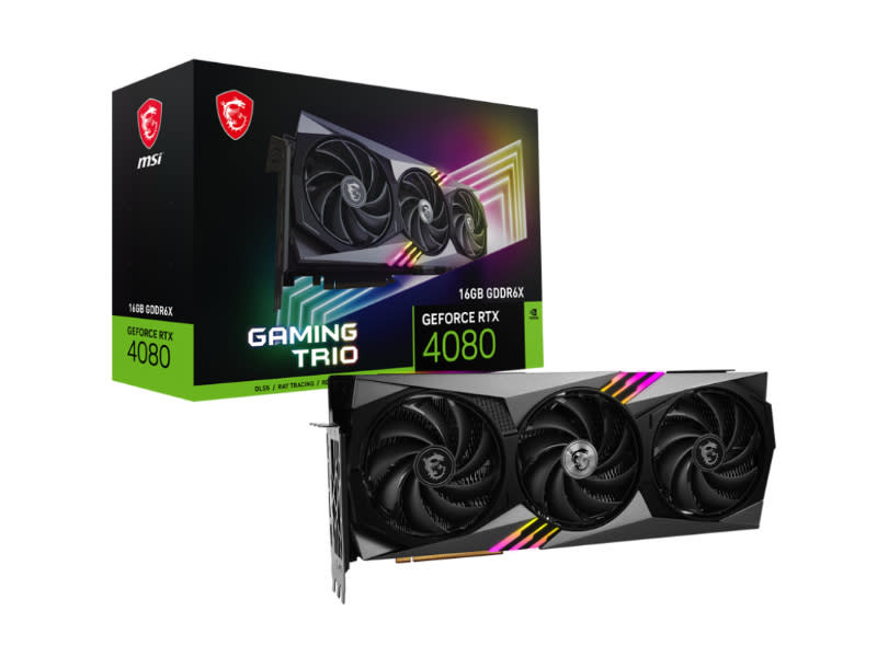 MSI GeForce RTX 4080 Gaming Trio 16GB GDDR6X Nvidia Graphics Card