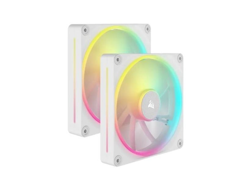 Corsair iCUE Link LX140 RGB Starter Kit White 140mm PWM 2Pk Case Fan