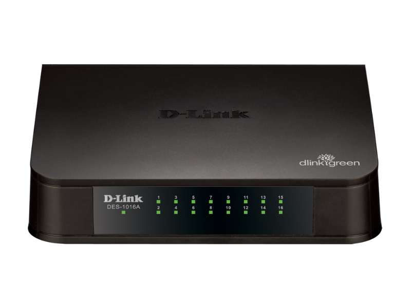D-Link DES-1016A 16-Port 10/100Mbps Desktop Ethernet Switch