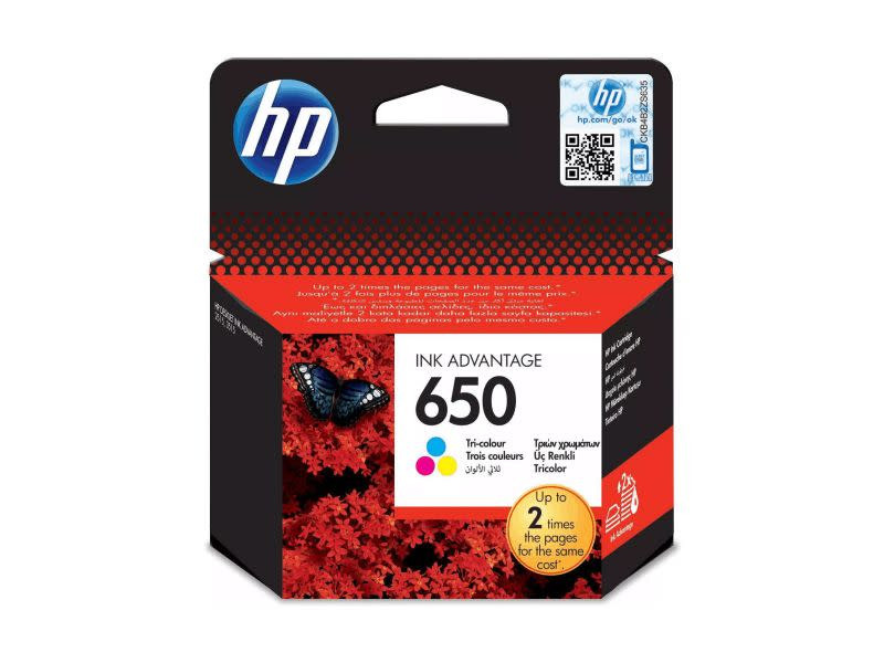 HP 650 Tri-color Ink Cartridge