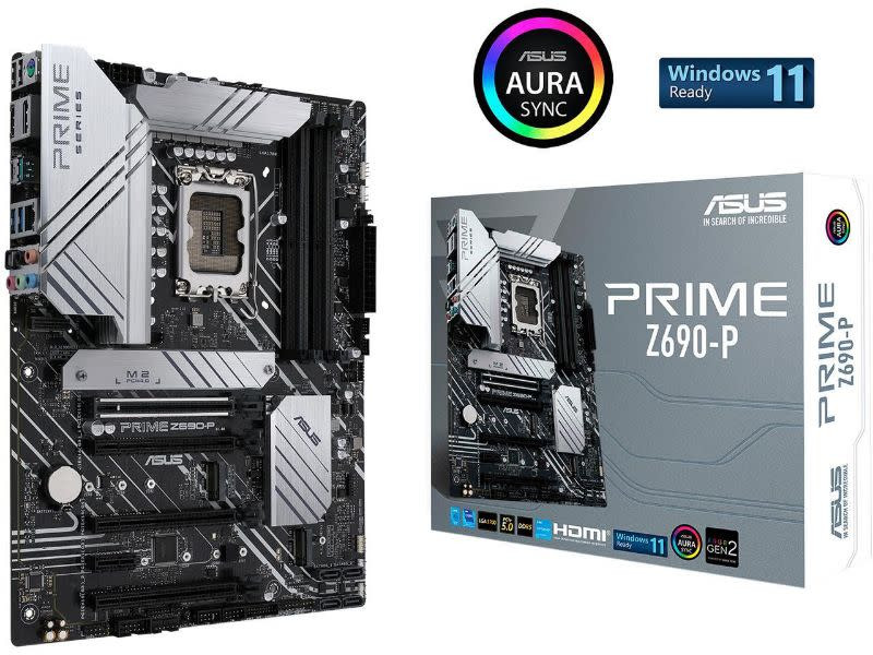ASUS PRIME Z690-P DDR5 Intel LGA1700 Alder Lake PCIe 5.0 ATX Motherboard