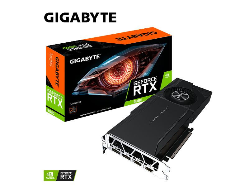Gigabyte Geforce RTX 3080 TURBO 10GB LHR GDDR6 PCIe 4.0 Nvidia Graphics Card