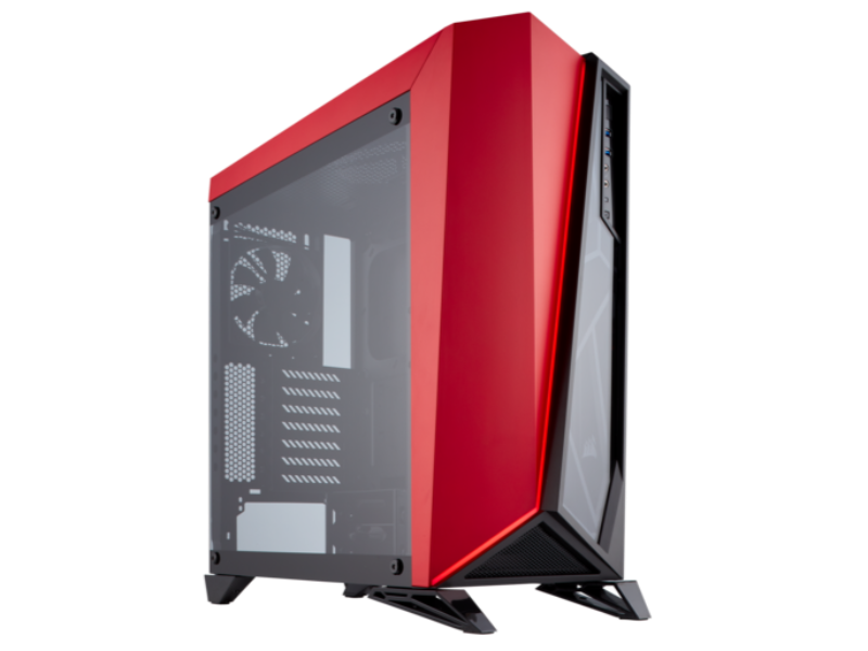 Corsair Carbide Series SPEC-OMEGA Windowed Red & Black Mid Tower Case
